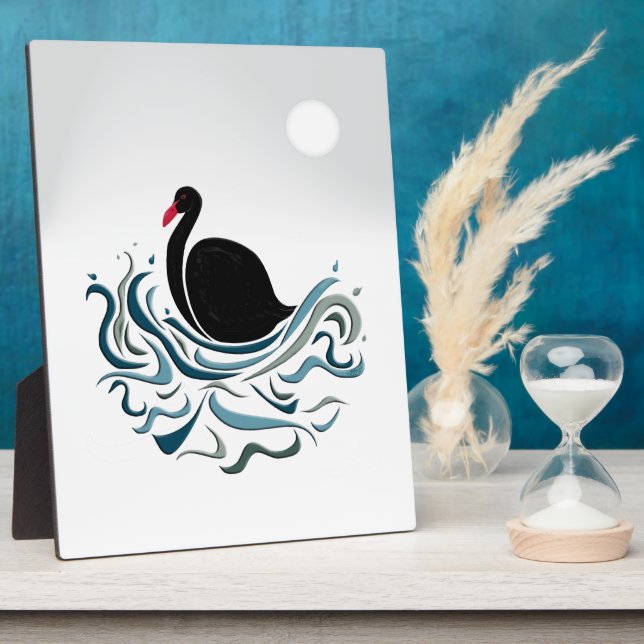 Placa Expositora Cisne negro (Lado)