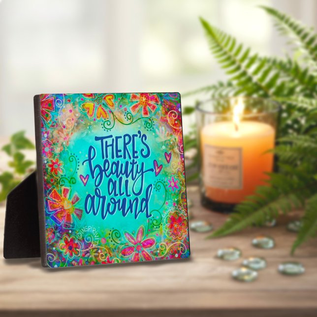 Placa Expositora Cita de belleza floral Inspiradora (Subido por el creador)