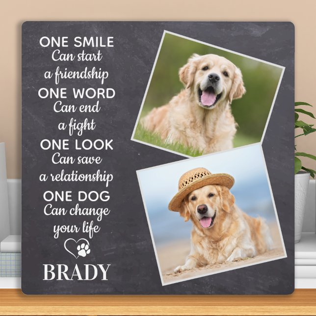 Placa Expositora Cita de Dog Lover Mantener foto Mascota personaliz (Subido por el creador)