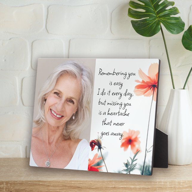 Placa Expositora Cita de foto de recuerdo de ausencia Memorial (Subido por el creador)