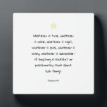 Placa Expositora Cita de la Biblia de la Escritura Motivacional ins<br><div class="desc">Inspirador y motivacional Verso de la Biblia cita del libro de Filipinas 4:8.</div>