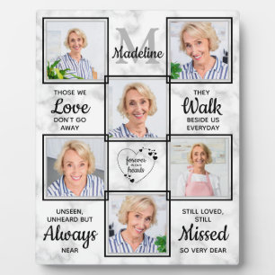 Placa Expositora Cita De Simpatía Memorial 6 Foto En Memoria Amada