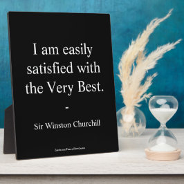 Placa Expositora Cita de Winston Churchill; Lo Mejor