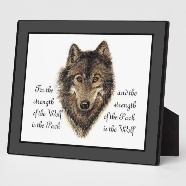 Placa Expositora Cita de Wolf y Pack (Lado)