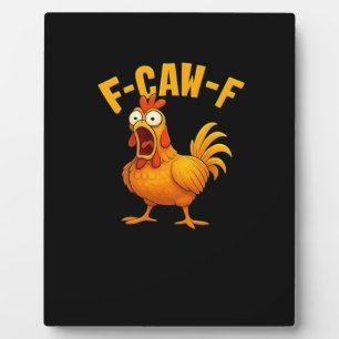 Placa Expositora Cita divertida esencial de pollo F-Caw-F