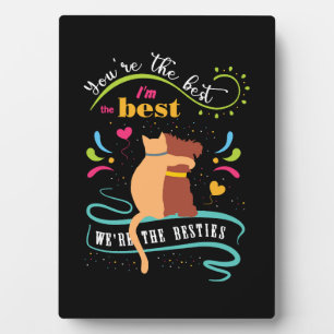 Placa Expositora Cita divertida para gato y perro