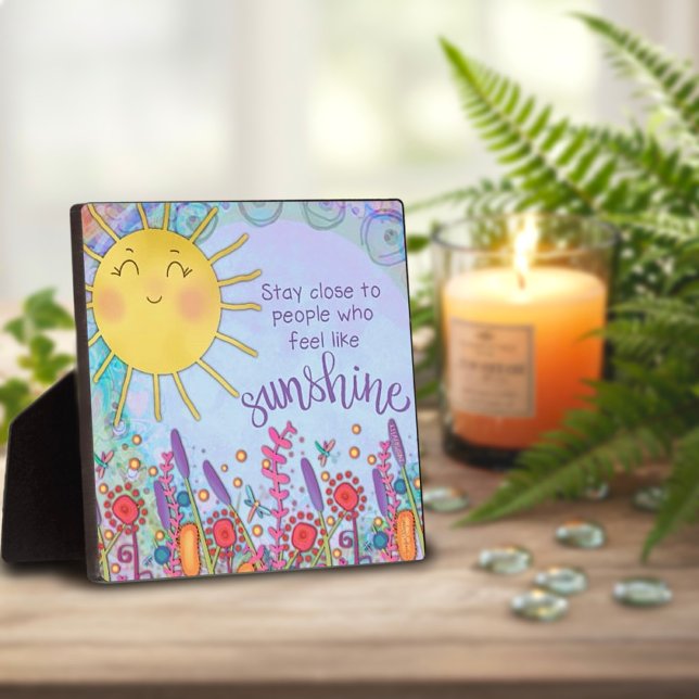 Placa Expositora Cita floral inspiradora cute sunshine (Subido por el creador)