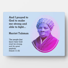 Placa Expositora Cita HARRIET TUBMAN moderna