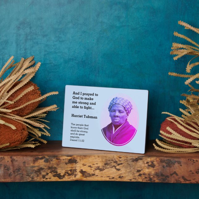 Placa Expositora Cita HARRIET TUBMAN moderna (Lado)