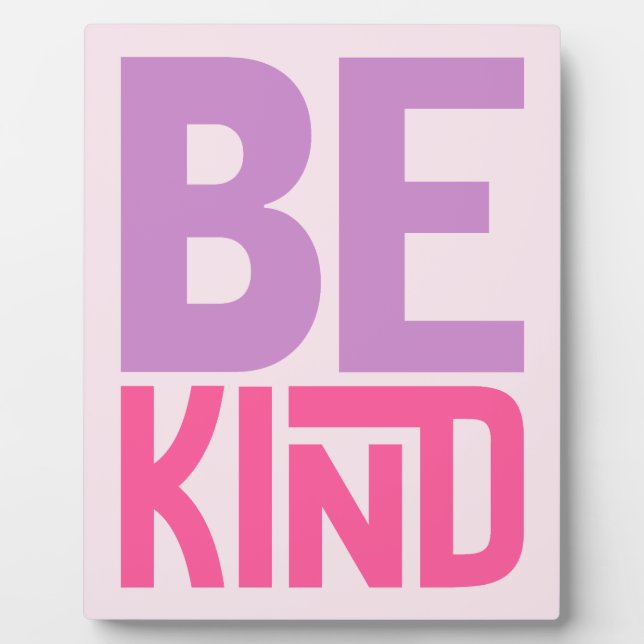 Placa Expositora Cita Inspiradora de Be Kind (Frente)