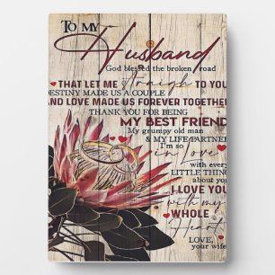 Placa Expositora Citas De Amor A Mi Esposo, Decoración En Casa