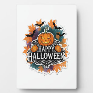 Placa Expositora Citas divertidas y espeluznantes de Halloween feli