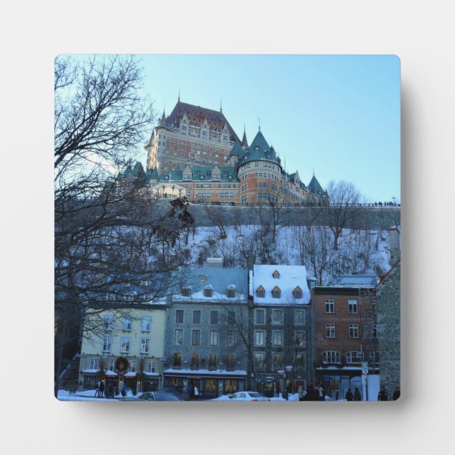 Placa Expositora Ciudad Antigua de Quebec, Quebec, Canadá (Frente)