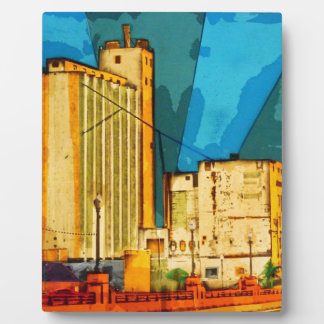 Placa Expositora Ciudad Vieja Tempe - Molino de harina Hayden