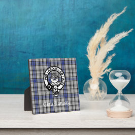 Placa Expositora Clan escocés Hannay Escudo Badge y Personalizado T