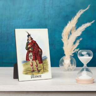 Placa Expositora Clan Fraser Clans de Escocia, por R. R. McIan