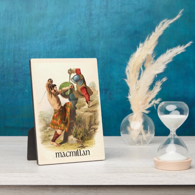 Placa Expositora Clan MacMillan Clans de Escocia, por R. R. McIan (Lado)