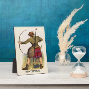 Placa Expositora Clan MacQuarrie Clans de Escocia, por R. R. McIan