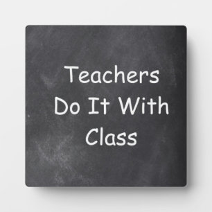 Placa Expositora Clase Chalkboard Diseño Idea de regalo
