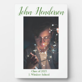 Placa Expositora Clase de 2023 Foto Verde