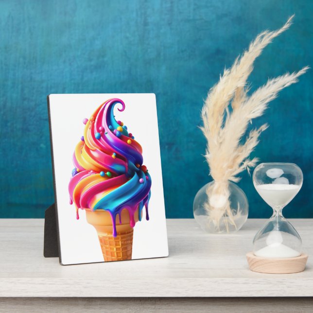 Placa Expositora Clásico de helado de SlipperyJoe (Lado)