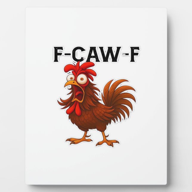 Placa Expositora Clásico de Pollo F-Caw-F (Frente)