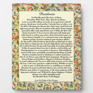 Placa Expositora Classic Desiderata Florentine