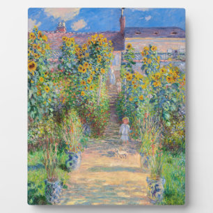 Placa Expositora Claude Monet - El jardín del artista en Vetheuil