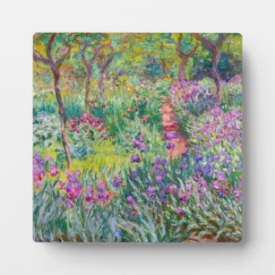 Placa Expositora Claude Monet - El jardín del Iris en Giverny