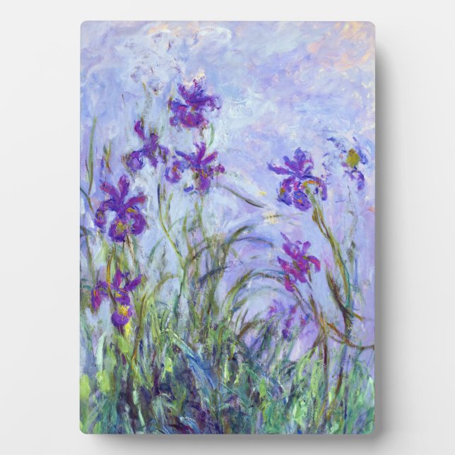 Placa Expositora Claude Monet - Lilac Irises / Iris Mauves (Frente)