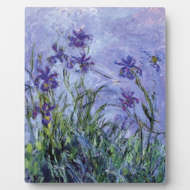 Placa Expositora Claude Monet - Lilac Irises Mauves 1917 (Frente)