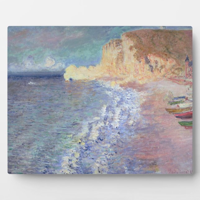 Placa Expositora Claude Monet | Mañana en Etretat (Frente)