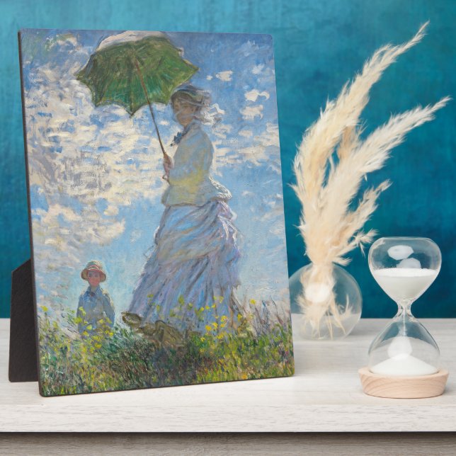 Placa Expositora Claude Monet | Mujer con Parasol (Lado)
