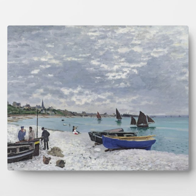 Placa Expositora Claude Monet | Playa de Sainte-Adresse (Frente)