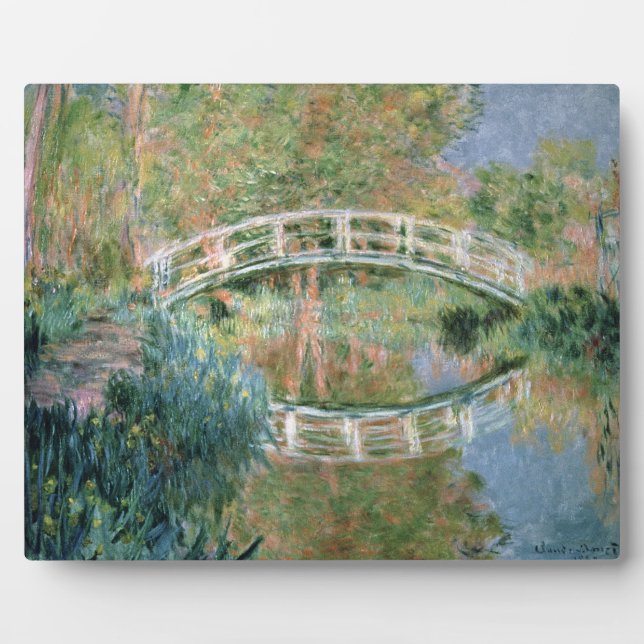 Placa Expositora Claude Monet | Puente japonés, Giverny (Frente)
