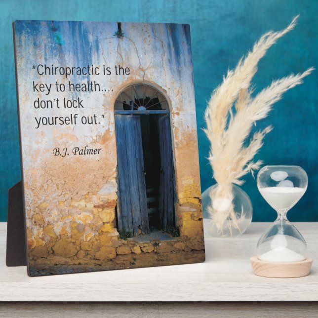 Placa Expositora Clave quiropráctica de la anguila sanitaria (Lado)