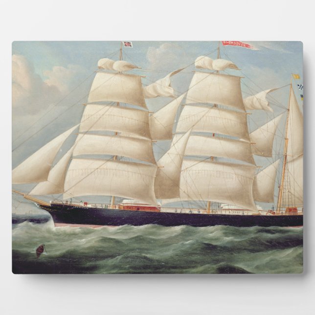 Placa Expositora Clipper Barque 'Clendovey' (aceite sobre lienzo) (Frente)