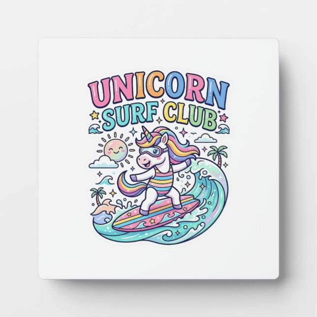 Placa Expositora Club de Surf Unicornio (Frente)