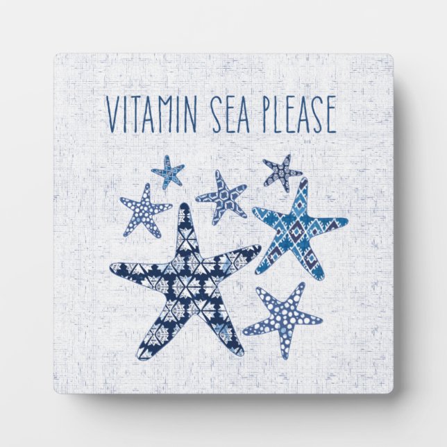 Placa Expositora Coastal Art | Vitamin Sea Please (Frente)