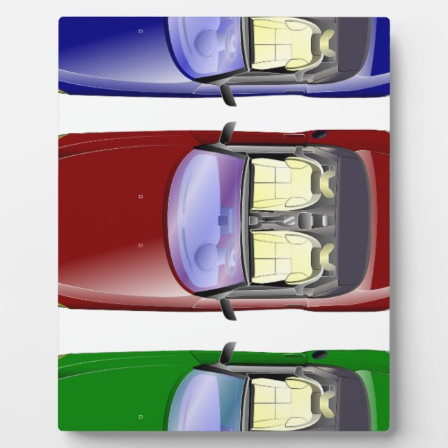 Placa Expositora Coches coloridos (Frente)