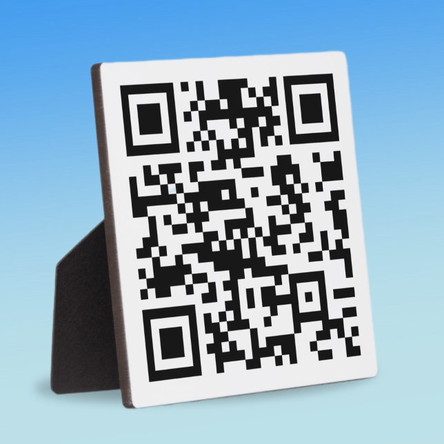 Placa Expositora Código QR creado al instante (introduciendo su URL (Subido por el creador)