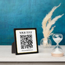 Código QR empresarial con texto superior e inferio