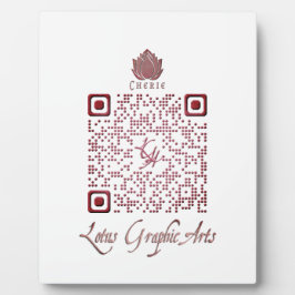 Placa Expositora Código QR LGA para escritorio