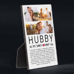 Placa Expositora Colage de fotos de esposo Cosas que amamos de ti L<br><div class="desc">Compile una lista de cosas que ama sobre su esposo,  agregue algunas de sus fotografias favoritas y tiene un regalo que atesorará. Perfecto para cumpleaños y Navidad,  aniversarios y Día de San Valentín también ♥</div>