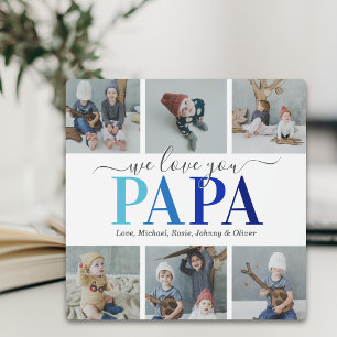 Placa Expositora Colage de fotos del Día del Padre Papa