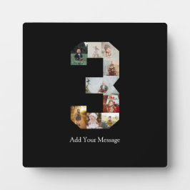 Placa Expositora Colage de fotos en blanco y negro número 3