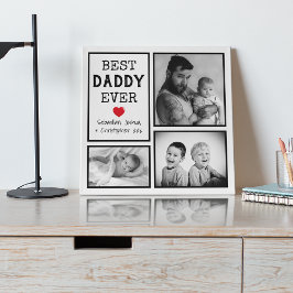 Placa Expositora Colage de fotos 'Mejor papá del mundo'