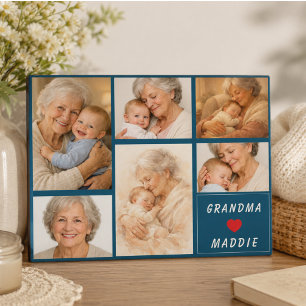 Placa Expositora Colage de Fotos Personalizado de Abuela   Día de l