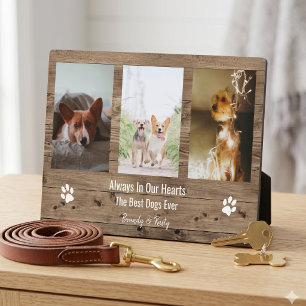 Placa Expositora Colaje de fotos de recuerdo de mascota personaliza