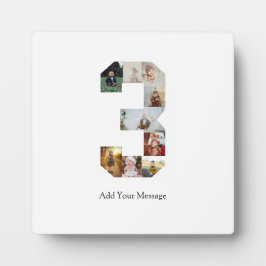 Placa Expositora Colaje de fotos en blanco y negro número 3